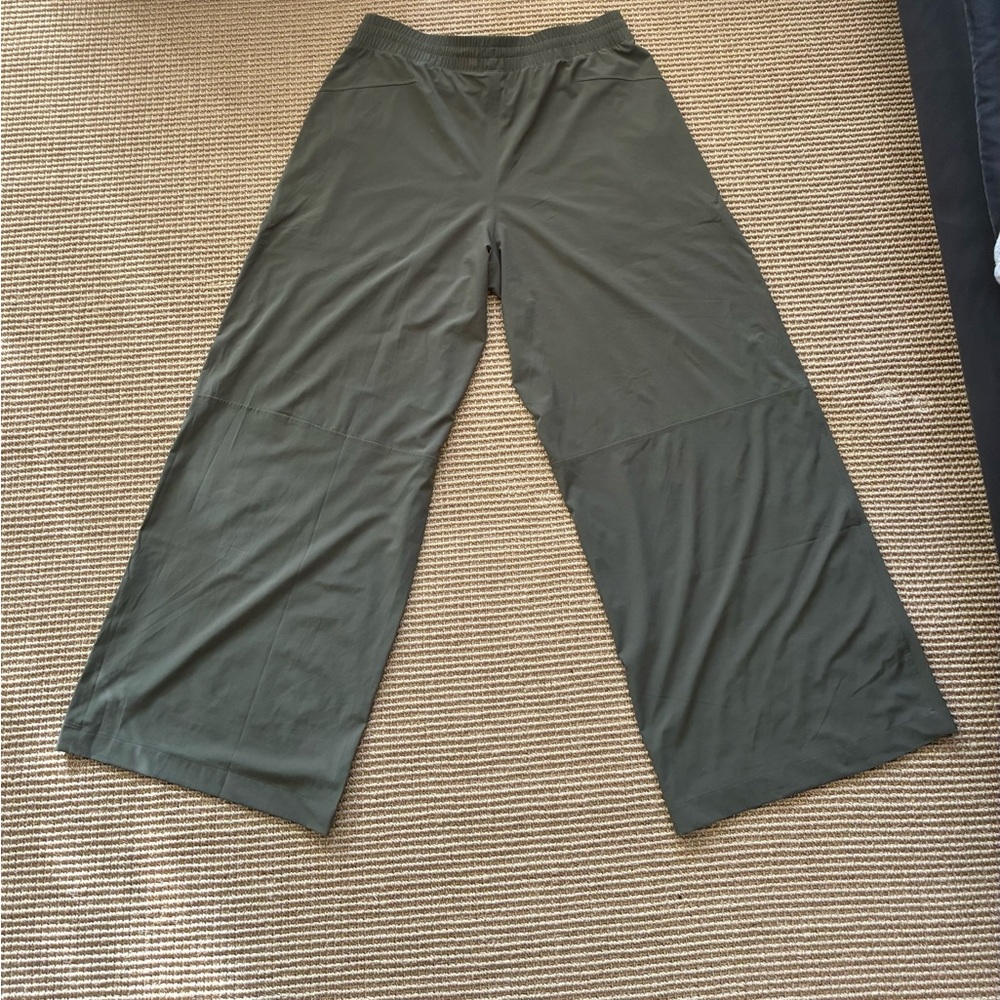 lululemon athletica Olive Green Wide-Leg Pants